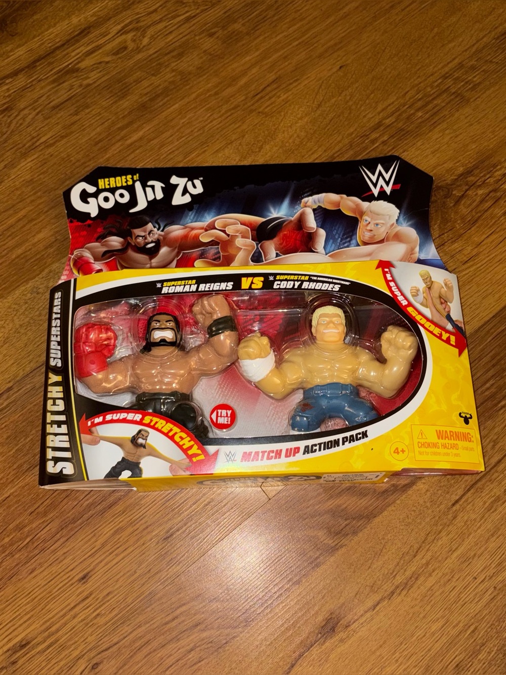 WWE Heroes of Goo Jit Zu Stretchy Action Pack - Red & Skin-Tone